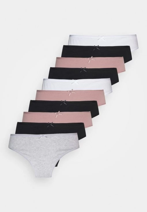 Anna Field SHANNON 10 PACK BRIEF - Figi - Pink/grey -Anna Field Sklep 0075ff34c2a04317820e185f29181961