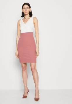 Anna Field Sukienka Z Dżerseju - White/pink -Anna Field Sklep 0085d265c87842349450c1ca624dd0bb