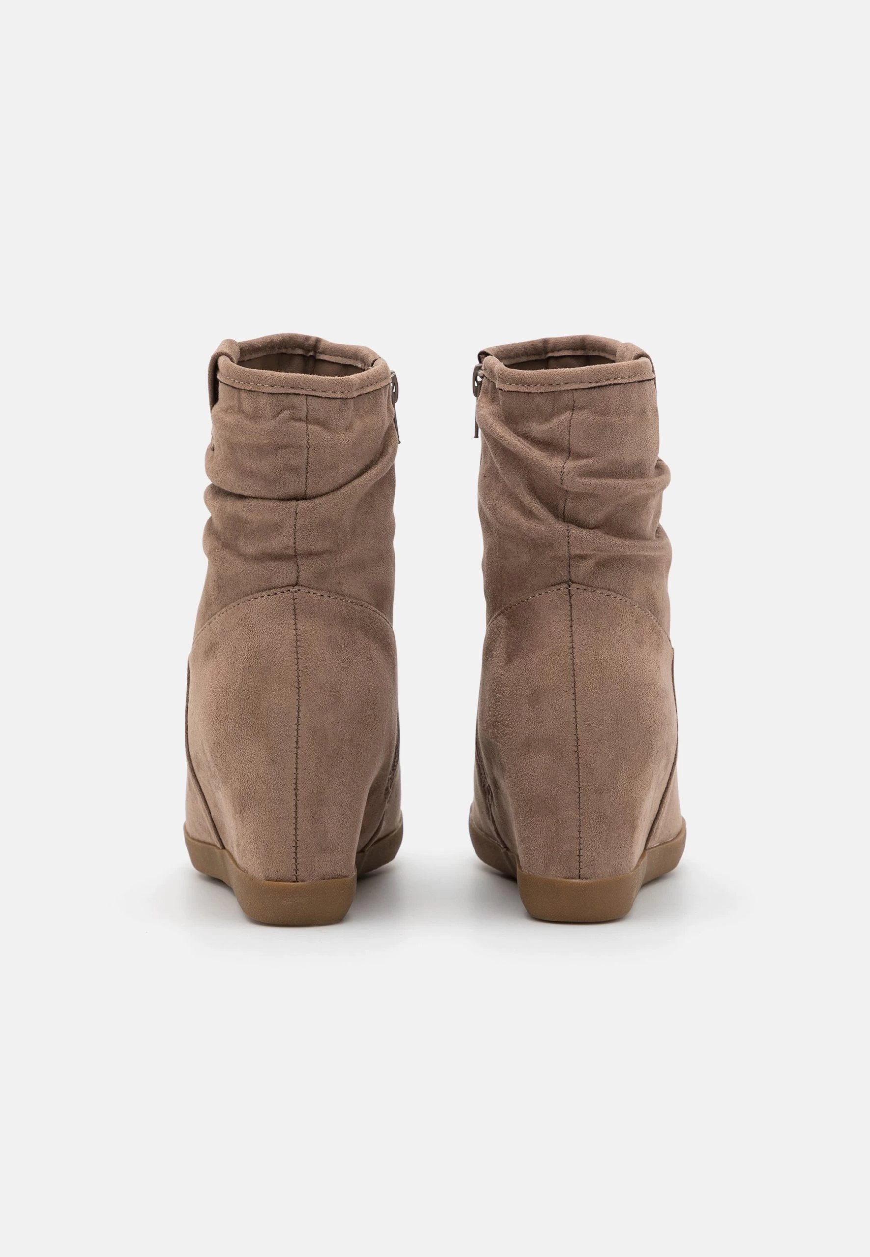 Anna Field WINTER BOOT - Botki Na Koturnie - Taupe 3 Anna Field WINTER BOOT - Botki Na Koturnie - Taupe - obrazek 3