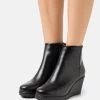 Anna Field LEATHER WINTER BOOT - Ankle Boot - Black