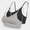 Anna Field MATERNITY SEAMLESS BRA 2 PACK - Biustonosz Bustier - Grey/black