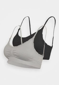 Anna Field MATERNITY SEAMLESS BRA 2 PACK - Biustonosz Bustier - Grey/black