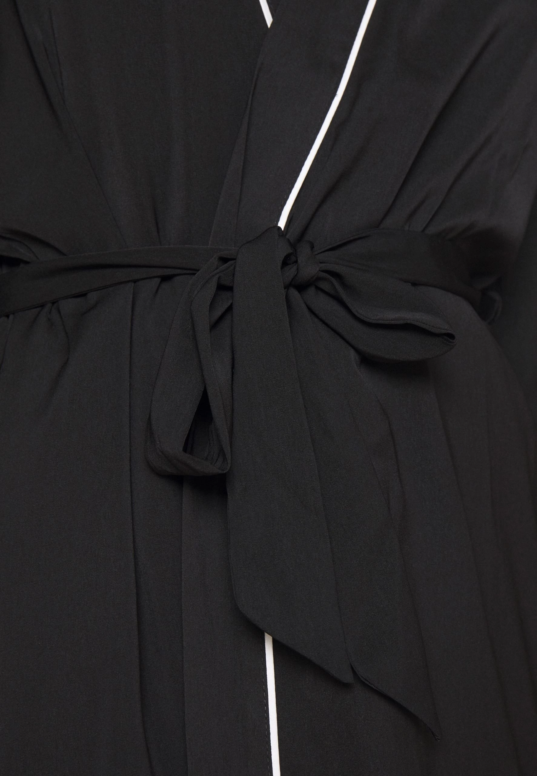 Anna Field AMANDA SATIN DRESSING GOWN - Szlafrok - Black 6 Anna Field AMANDA SATIN DRESSING GOWN - Szlafrok - Black - obrazek 6