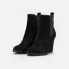 Anna Field LEATHER WINTER BOOT - Botki Na Obcasie - Black