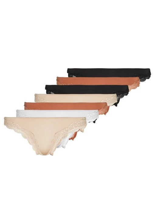 Anna Field SAMIRA 7PP THONG LACE MICRO - Stringi - Black/white/tan -Anna Field Sklep 81cf1b61dcf74fdca7e0cb9714504f9a