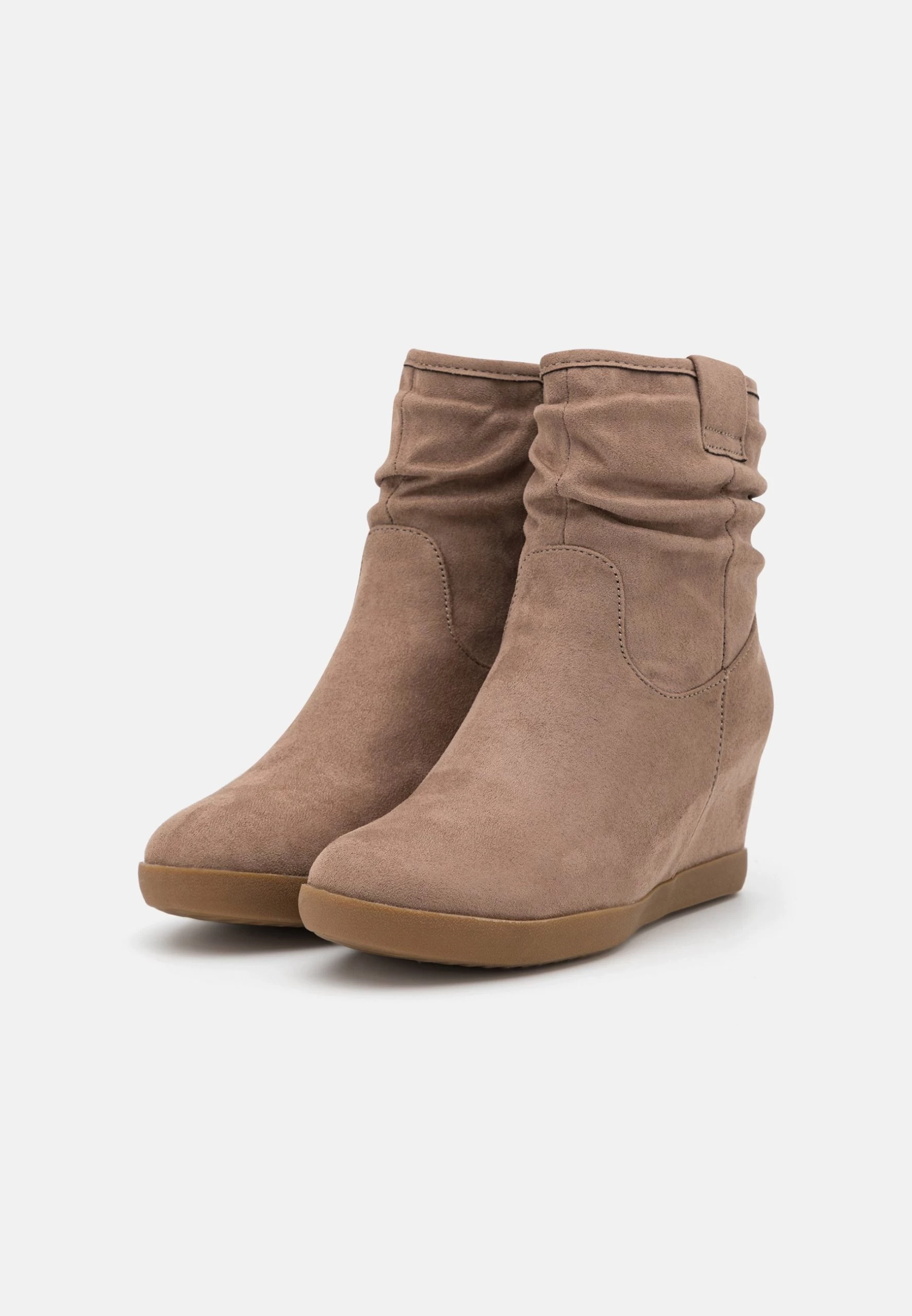 Anna Field WINTER BOOT - Botki Na Koturnie - Taupe 2 Anna Field WINTER BOOT - Botki Na Koturnie - Taupe - obrazek 2