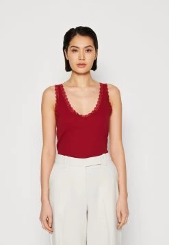 Anna Field Top - Dark Red