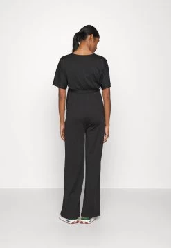 SHORT SLEEVE WRAP JUMPSUIT - Kombinezon - Black -Anna Field Sklep 916c9e2f7b054f20aa7ff4ca0c540e4f