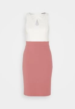 Anna Field Sukienka Z Dżerseju - White/pink -Anna Field Sklep 9915d3faeaa04311972bfb184ef630e4