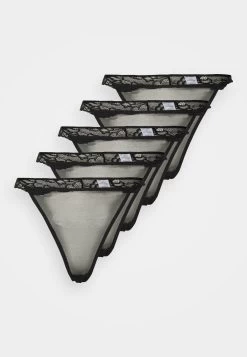 Anna Field 5 PACK - Stringi - Black -Anna Field Sklep bbc1a4757850442fb9ac50f6e867a560