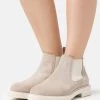 LEATHER - Ankle Boot - Beige