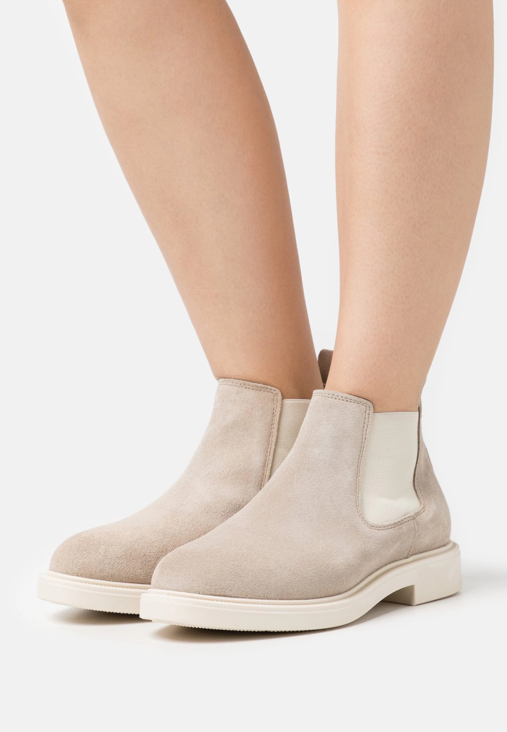 LEATHER - Ankle Boot - Beige 1 LEATHER - Ankle Boot - Beige