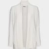 Anna Field RIBBED FOLD COLLAR - Kardigan - Off White