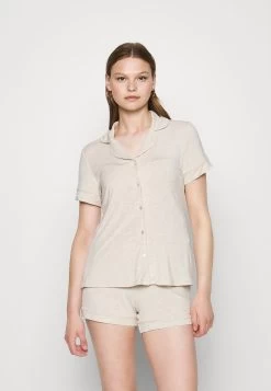 Anna Field BUTTON THROUGH PJ SET - Piżama - Beige