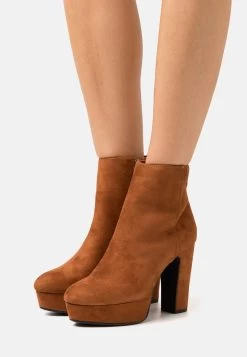 Anna Field Botki Na Obcasie - Cognac